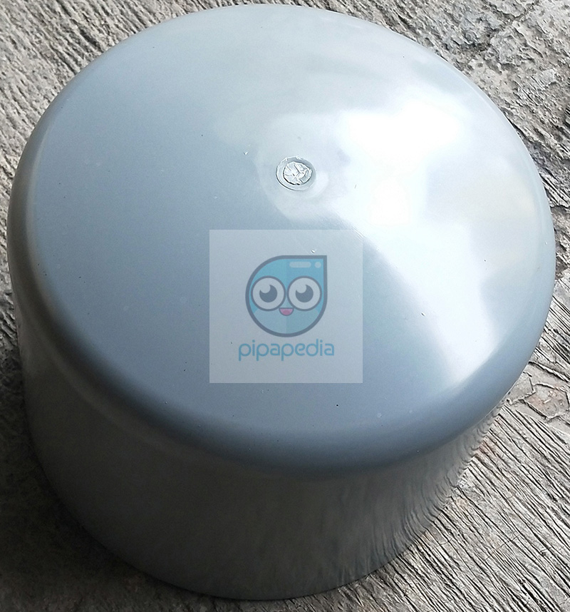 foto dop atau cap PVC 10 inch dari atas