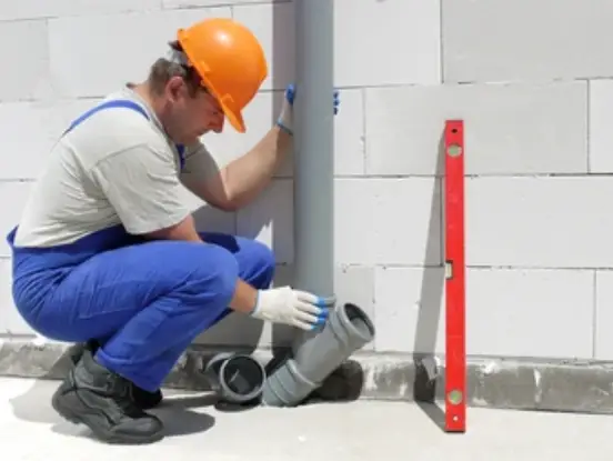 Schedule 40 PVC pipe is easy to install