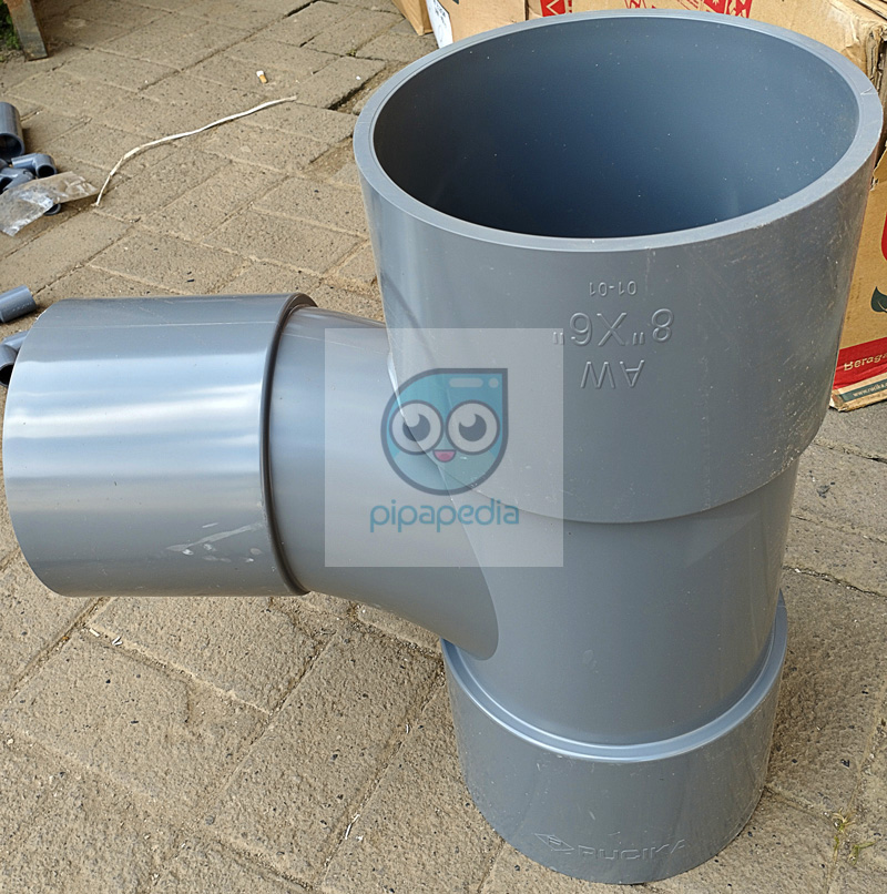 foto tee y 8x6 rucika dari samping atas