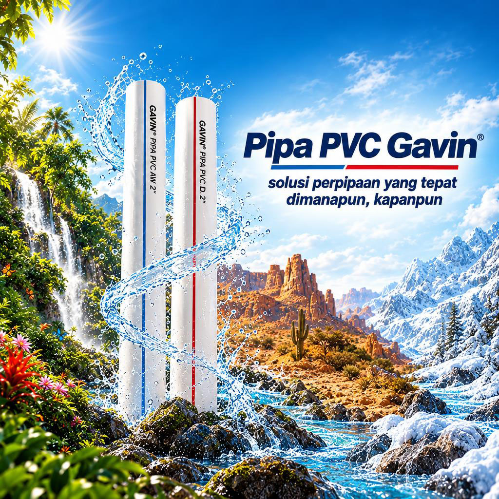 Pipa PVC Gavin - Solusi Perpipaan yang Tepat Dimanapun, Kapanpun
