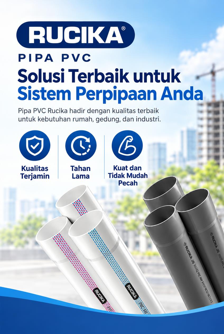 Katalog & Daftar Harga Pipa PVC Rucika - Solusi Terbaik Sistem Perpipaan
