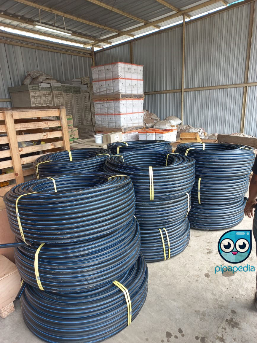 pengiriman pipa HDPE untuk proyek bu Isna di Sentul, Bogor