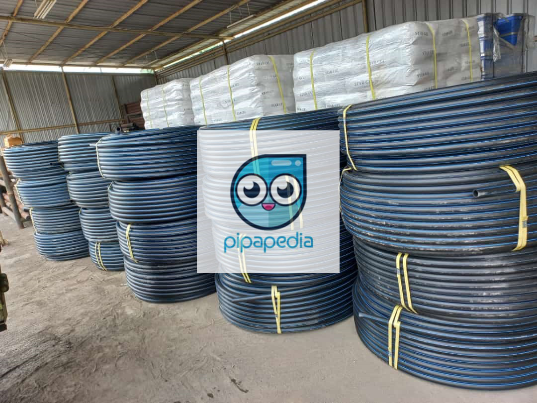 Pengiriman pipa HDPE untuk proyek sentul