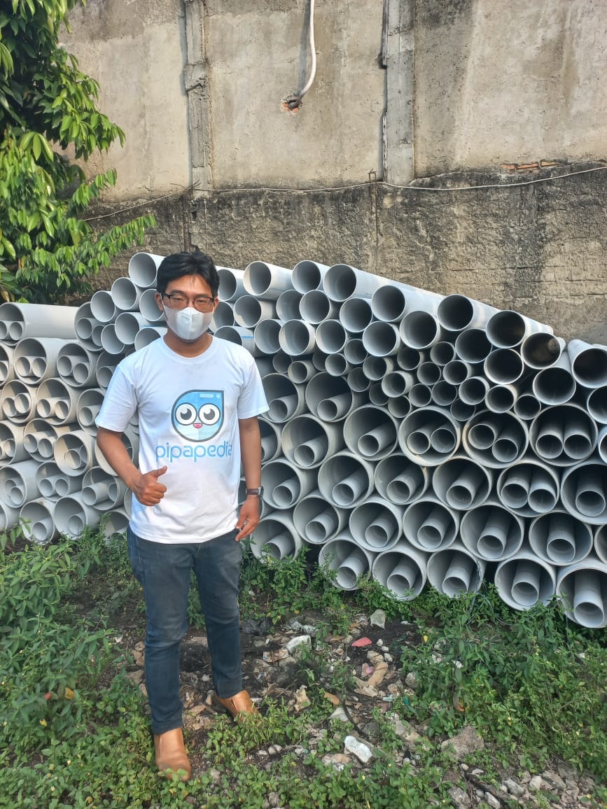 Pengiriman pipa PVC Signature untuk proyek di Jakarta Barat