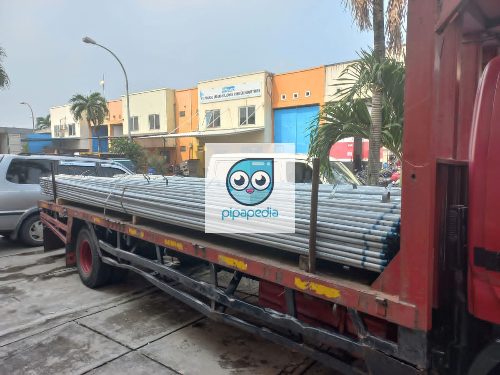 pengiriman pipa galvanis untuk proyek daan mogot
