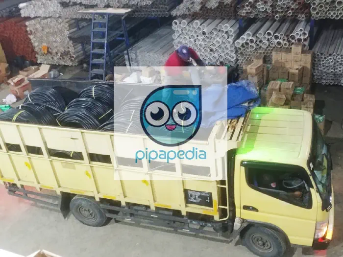 Bukti pengiriman Proyek Pak Asep Di Bogor - Pipa HDPE oleh PipaPedia
