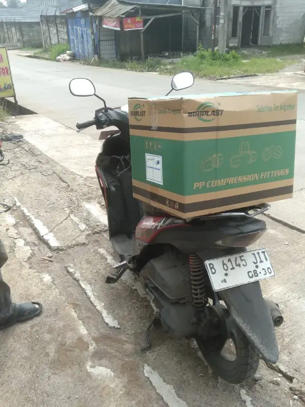 Pengiriman socket HDPE compression joint 4 inch untuk Pondok Pesantren di Bogor