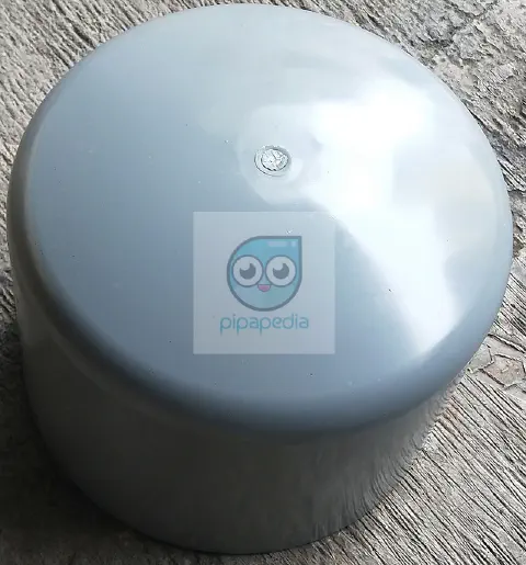 foto dop atau cap PVC 10 inch dari atas