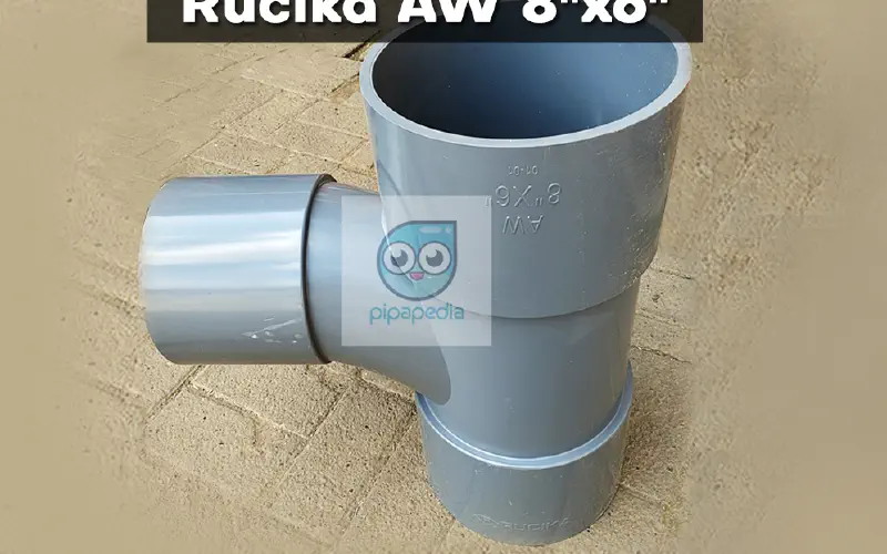 Tee Y PVC Rucika AW 8"x6"